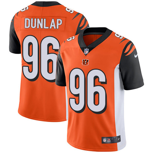 2019 men Cincinnati Bengals #96 Dunlap orange Nike Vapor Untouchable Limited NFL Jersey